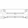 Полка стеклянная WASSERKRAFT REGEN K-6944